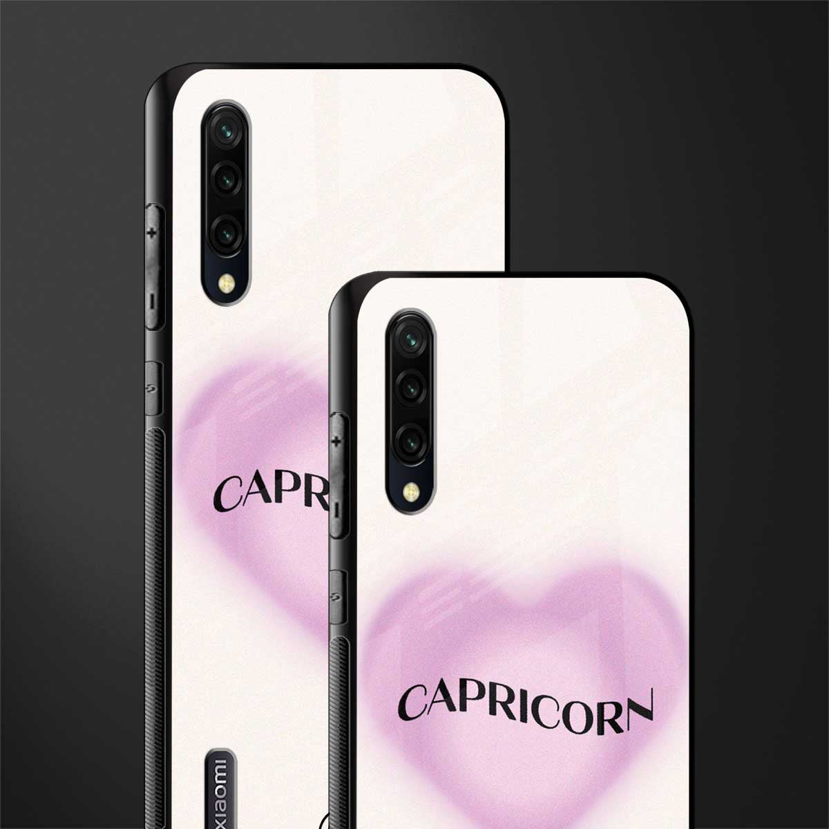 capricorn minimalistic glass case for mi a3 redmi a3 image-2