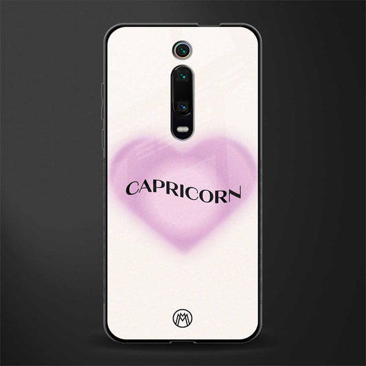 capricorn minimalistic glass case for redmi k20 image