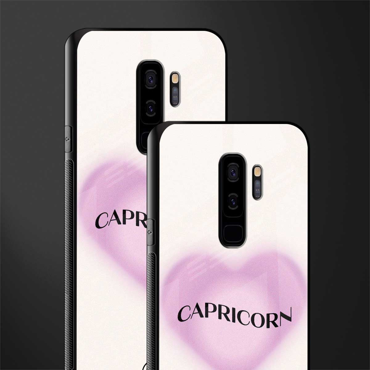 capricorn minimalistic glass case for samsung galaxy s9 plus image-2