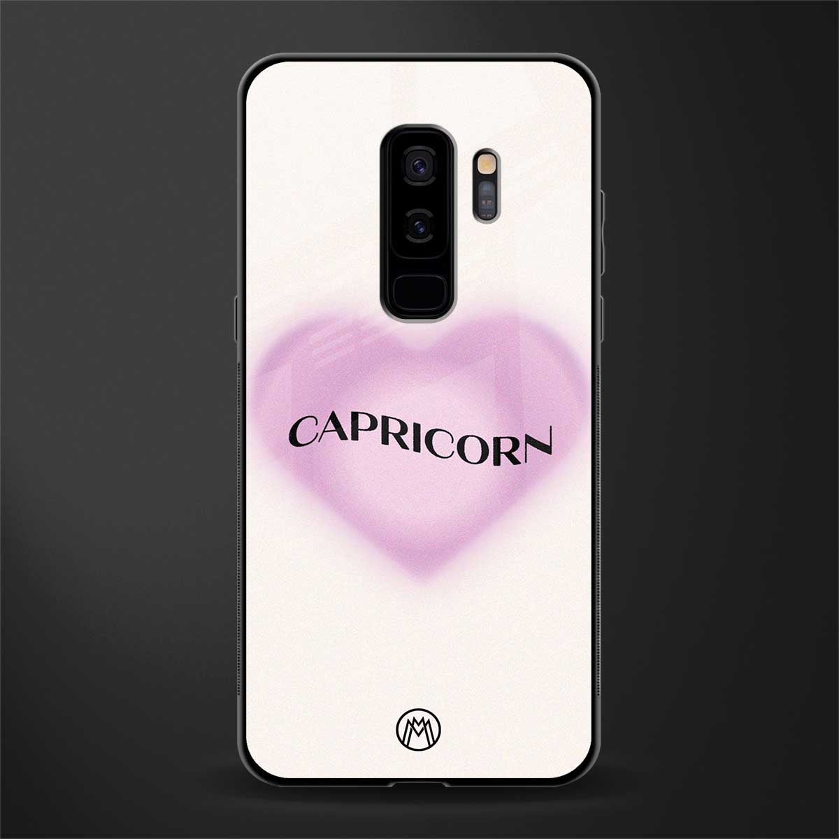 capricorn minimalistic glass case for samsung galaxy s9 plus image