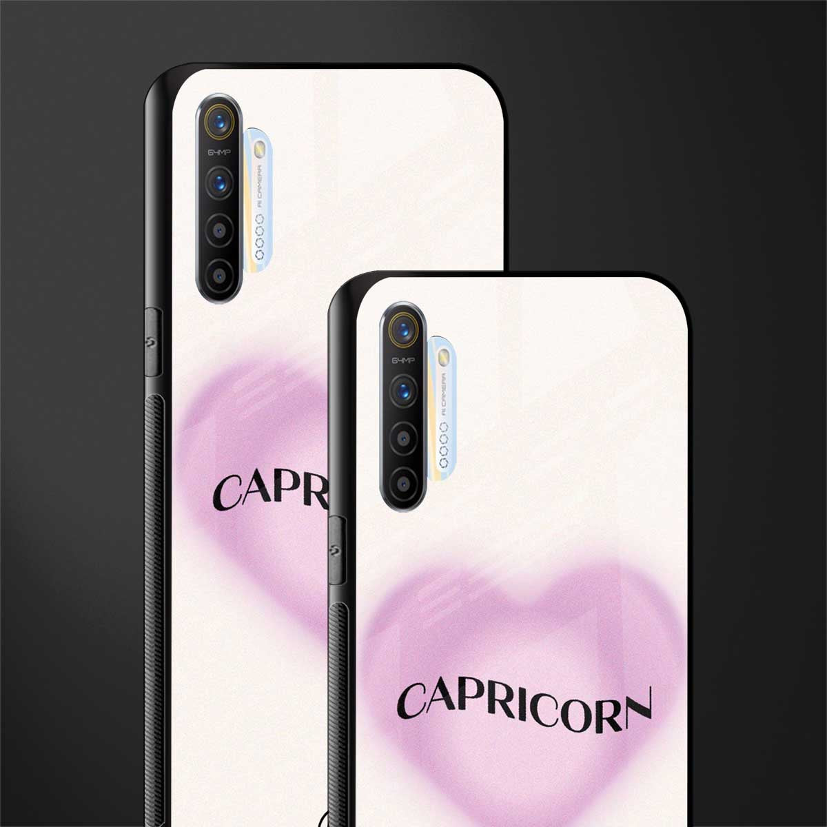 capricorn minimalistic glass case for realme x2 image-2