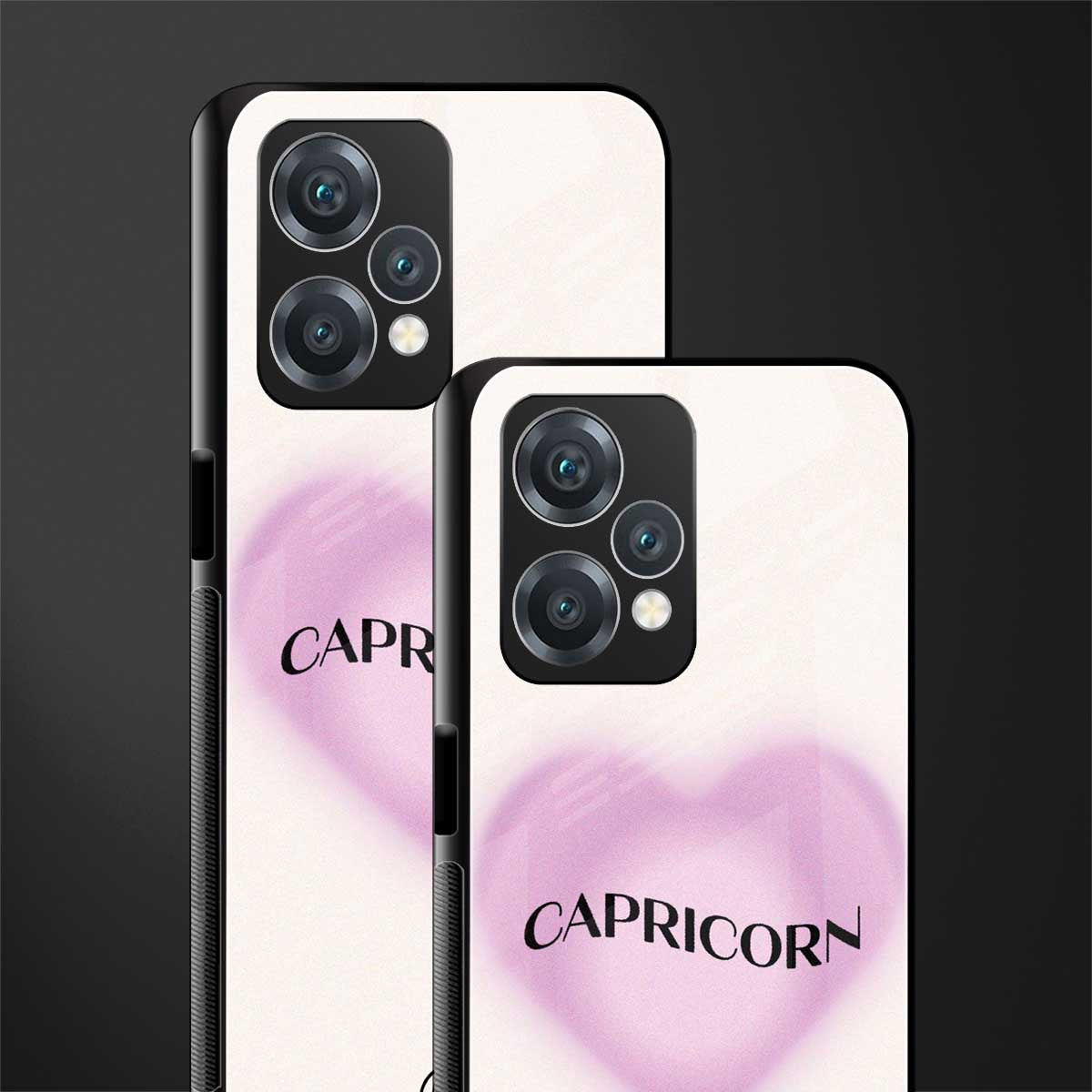capricorn minimalistic back phone cover | glass case for realme 9 pro 5g