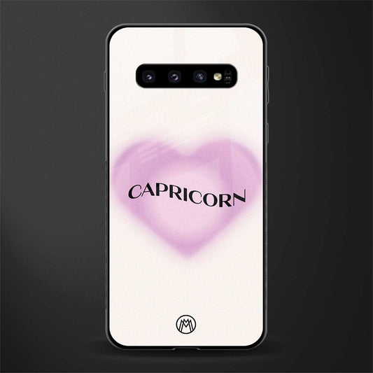 capricorn minimalistic glass case for samsung galaxy s10 plus image