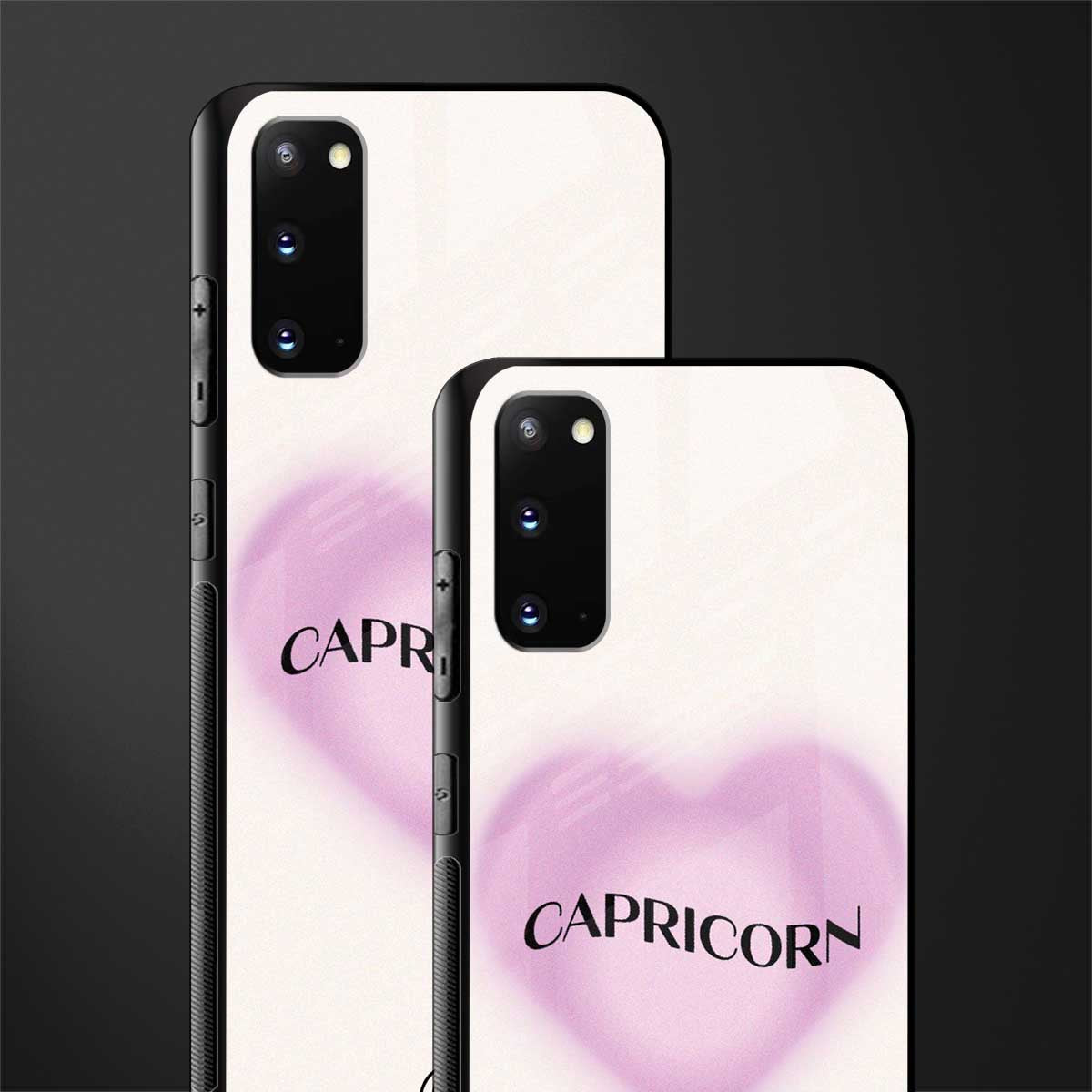 capricorn minimalistic glass case for samsung galaxy s20 image-2