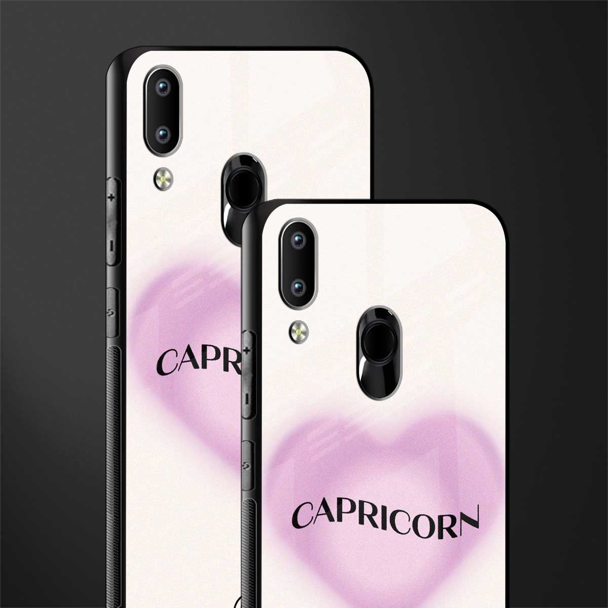 capricorn minimalistic glass case for vivo y91 image-2