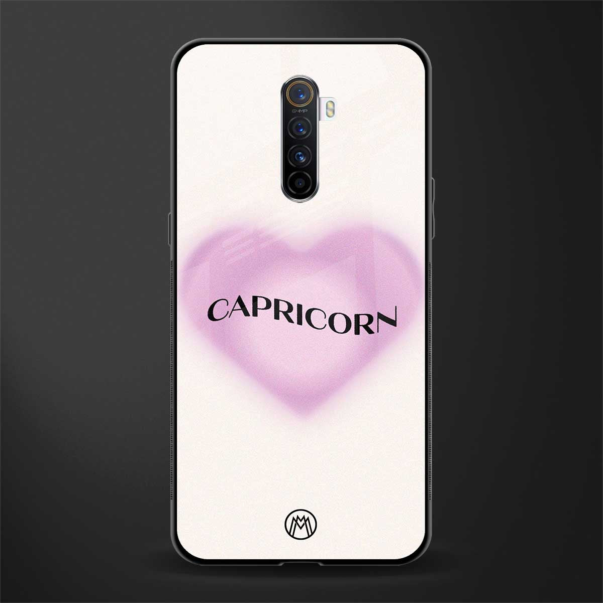 capricorn minimalistic glass case for realme x2 pro image