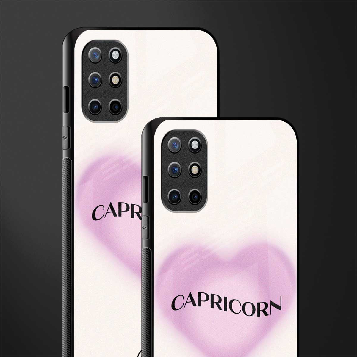capricorn minimalistic glass case for oneplus 8t image-2