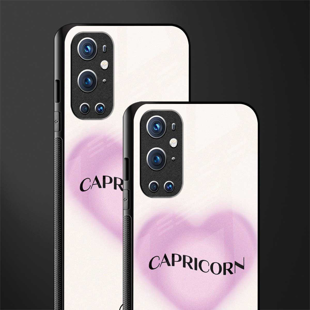 capricorn minimalistic glass case for oneplus 9 pro image-2