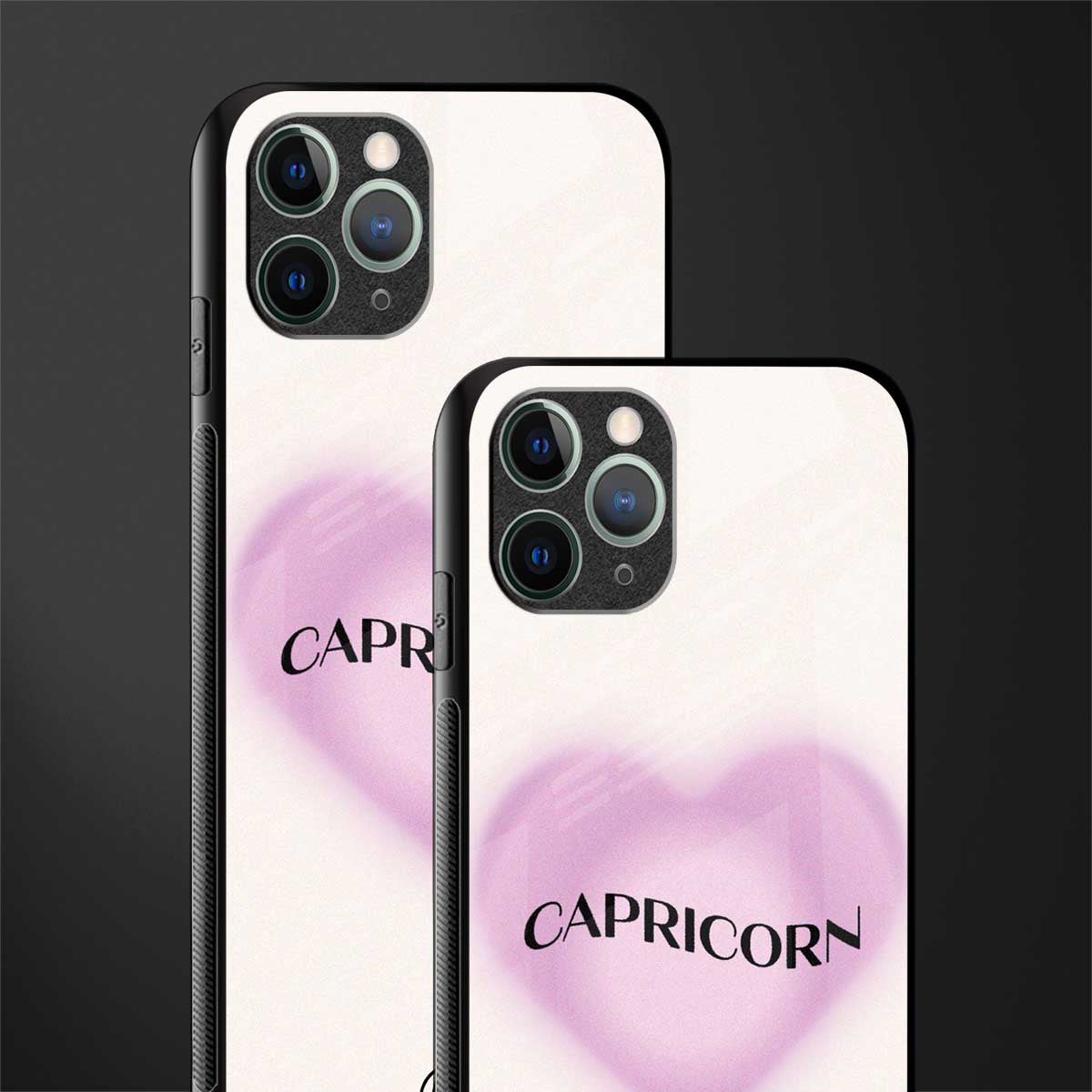 capricorn minimalistic glass case for iphone 11 pro image-2