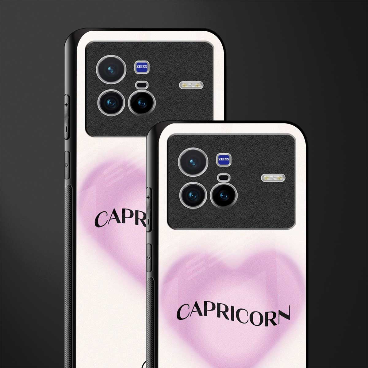 capricorn minimalistic glass case for vivo x80 image-2