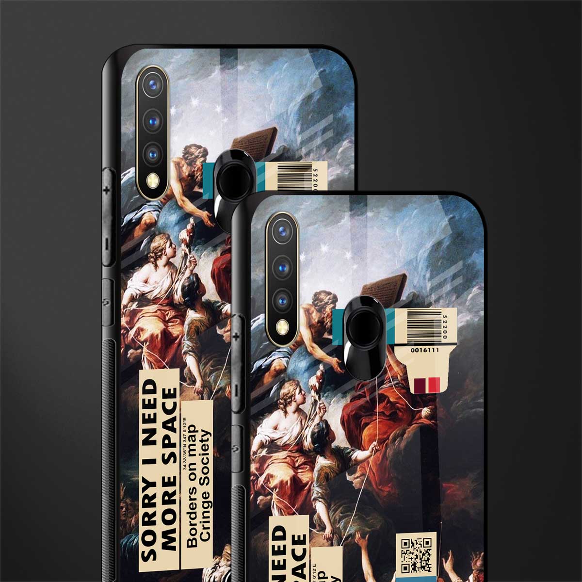 carlevanloo glass case for vivo u20 image-2