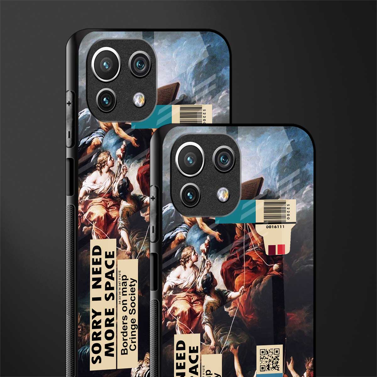 carlevanloo glass case for mi 11 lite image-2
