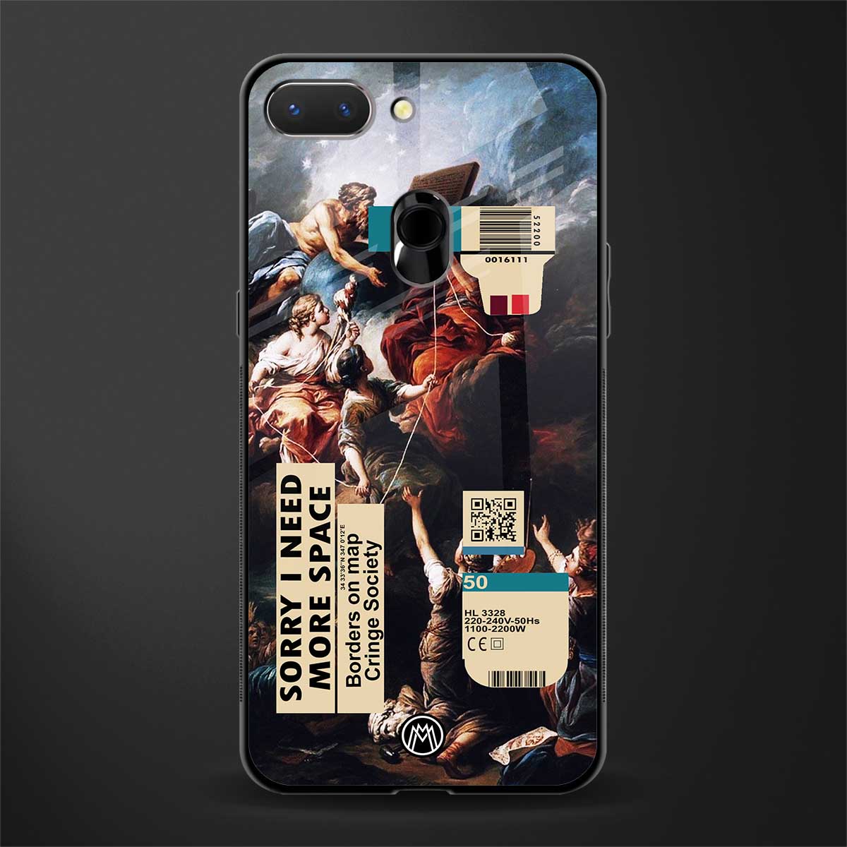 carlevanloo glass case for oppo a5 image
