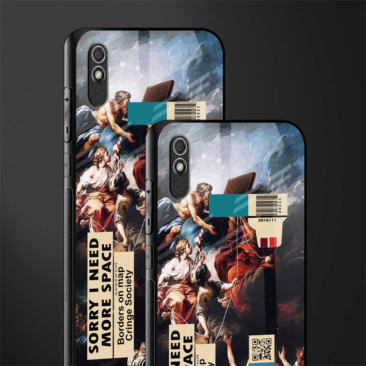 carlevanloo glass case for redmi 9i image-2