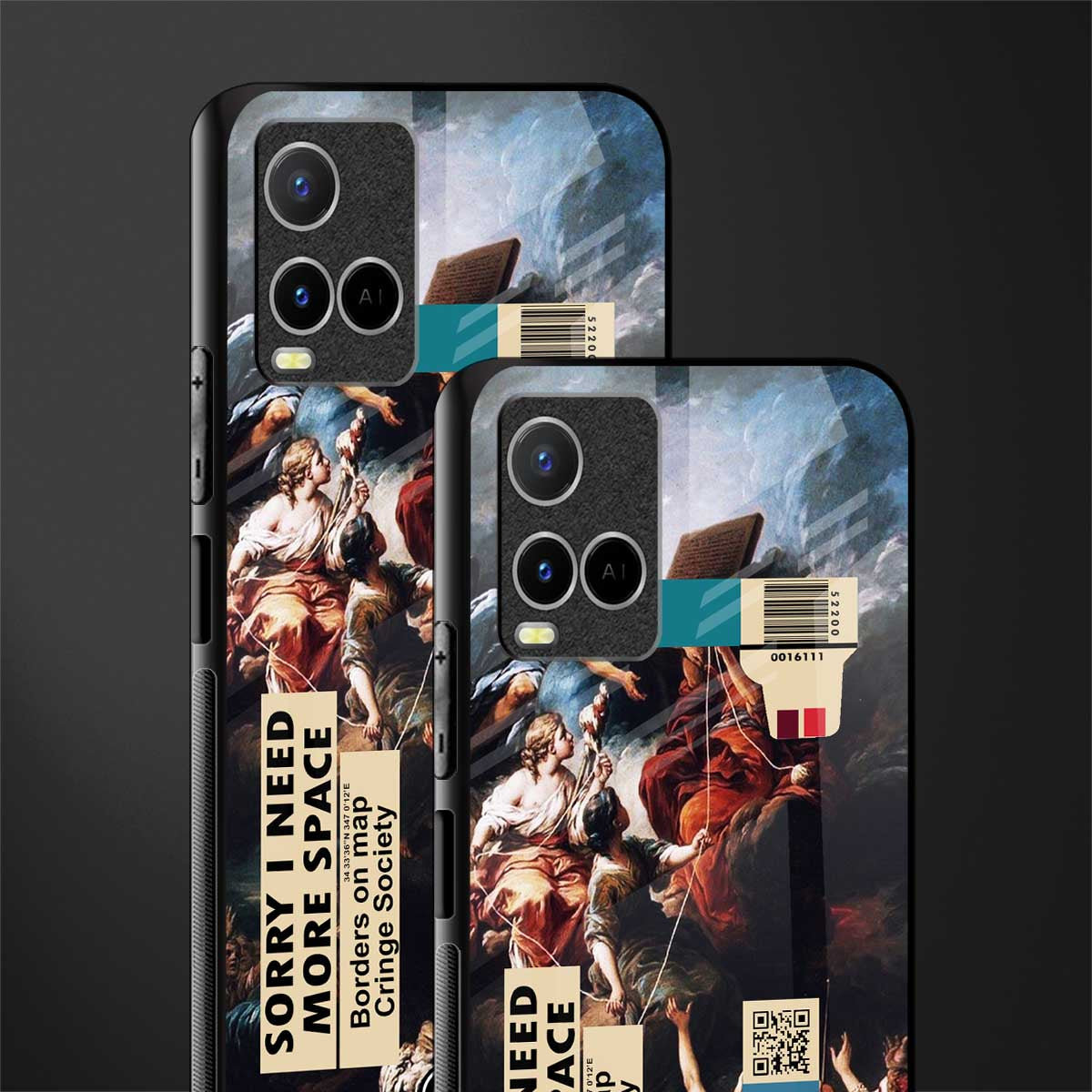 carlevanloo glass case for vivo y33s vivo y33t image-2