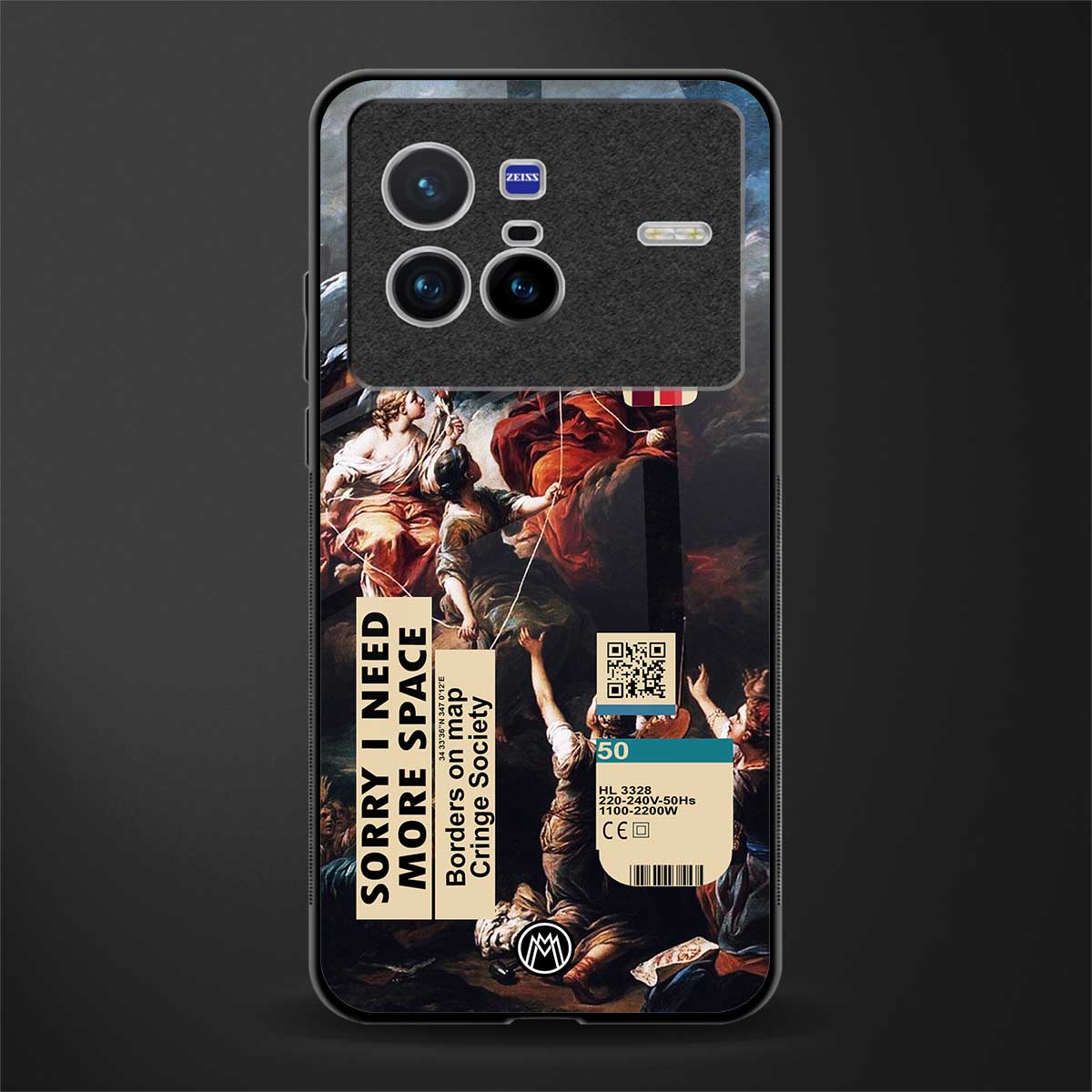 carlevanloo glass case for vivo x80 image