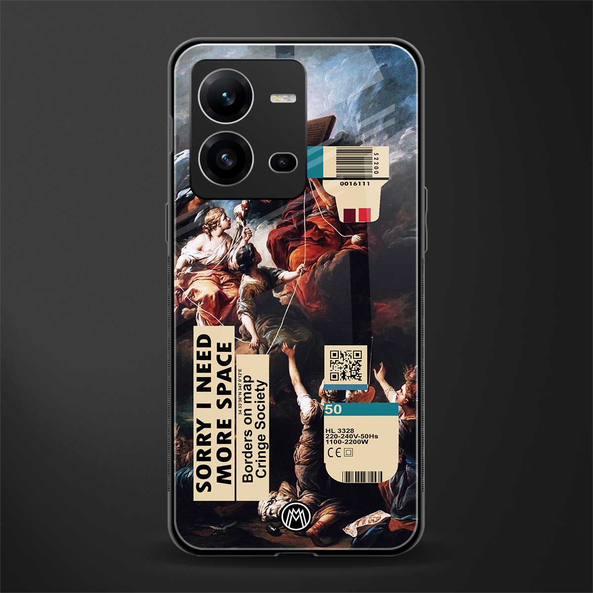 carlevanloo back phone cover | glass case for vivo v25-5g