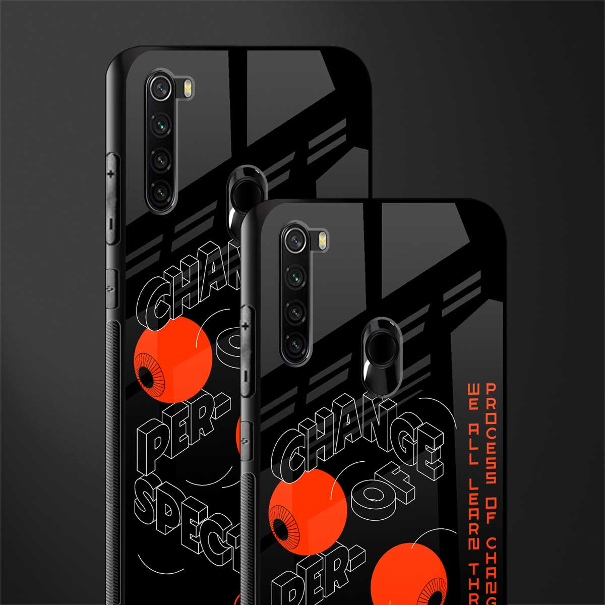 change of perspective glass case for redmi note 8 image-2