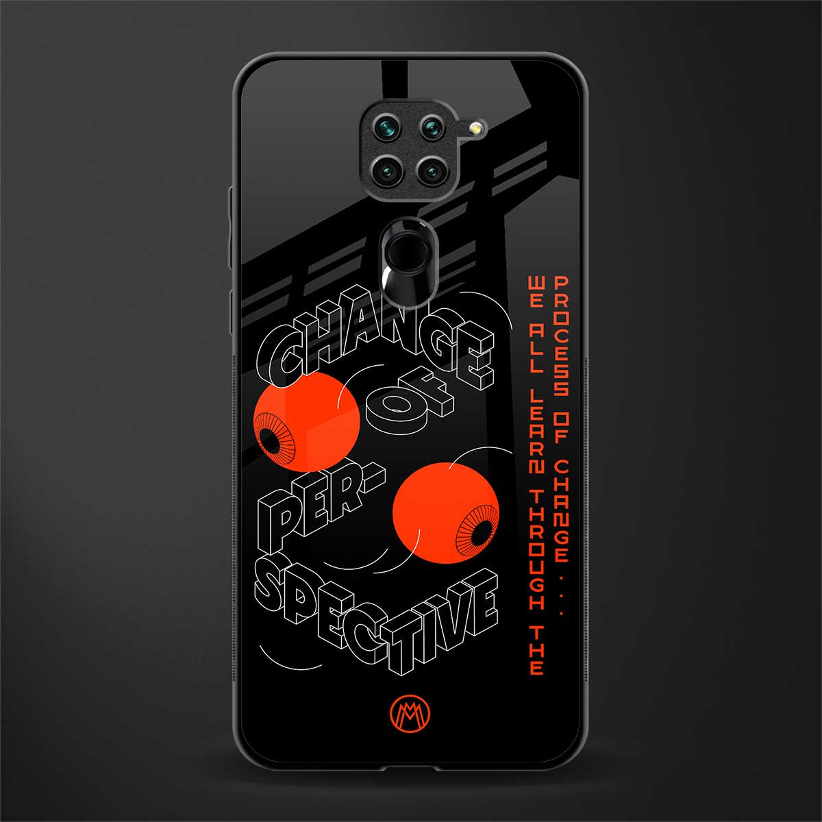 change of perspective glass case for redmi note 9 image