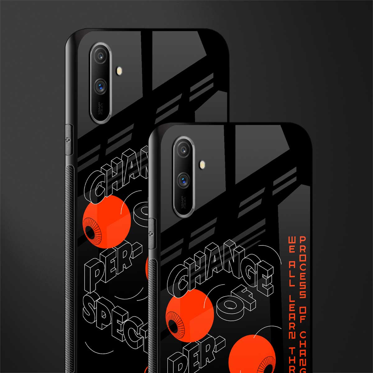 change of perspective glass case for realme c3