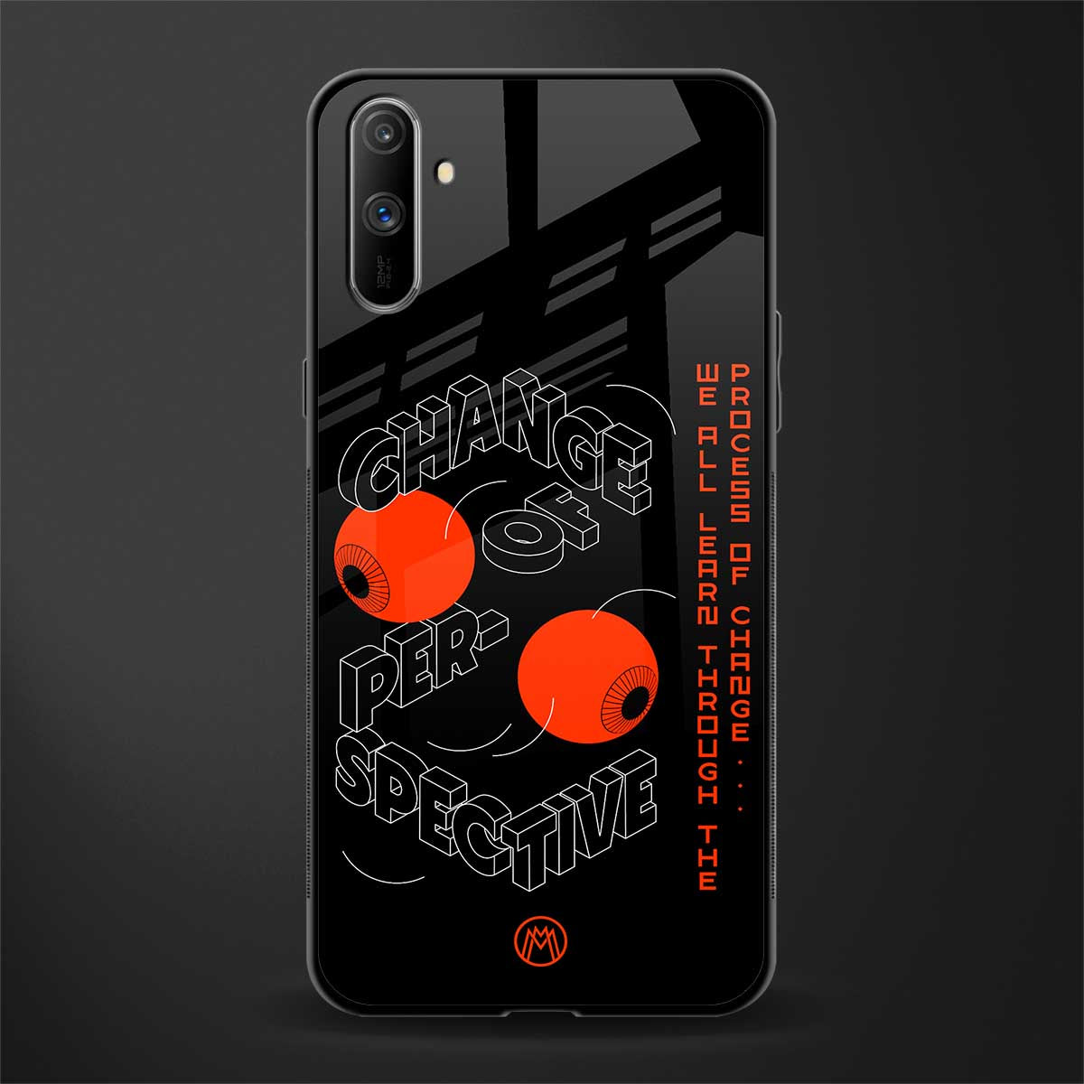 change of perspective glass case for realme c3