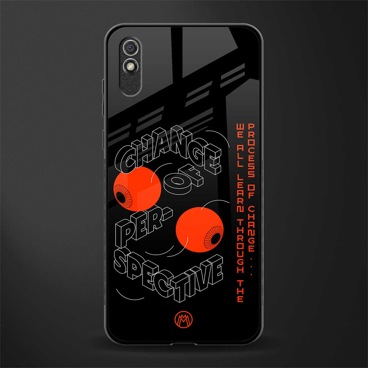 change of perspective glass case for redmi 9i image