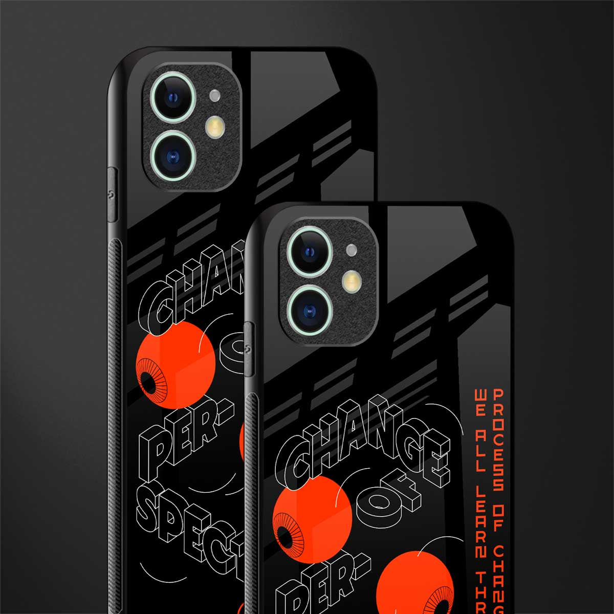 change of perspective glass case for iphone 11