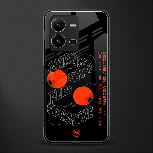change of perspective back phone cover | glass case for vivo v25-5g