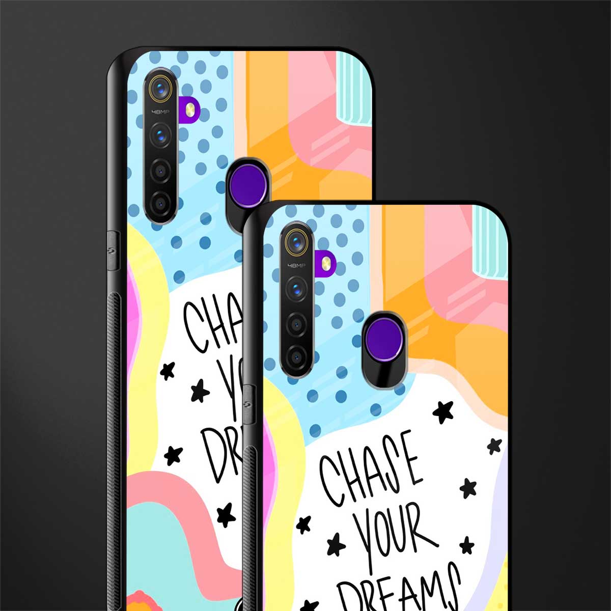 chase your dreams glass case for realme 5s image-2