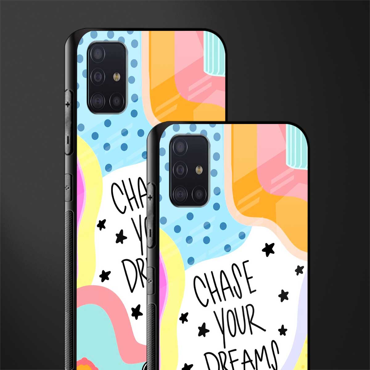 chase your dreams glass case for samsung galaxy a71 image-2