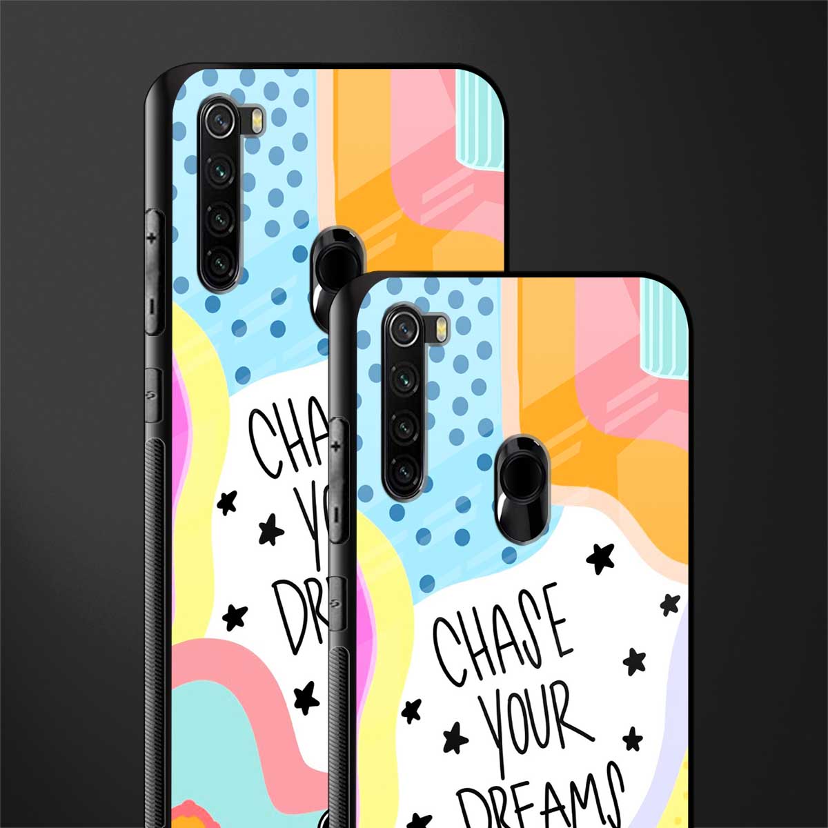 chase your dreams glass case for redmi note 8 image-2