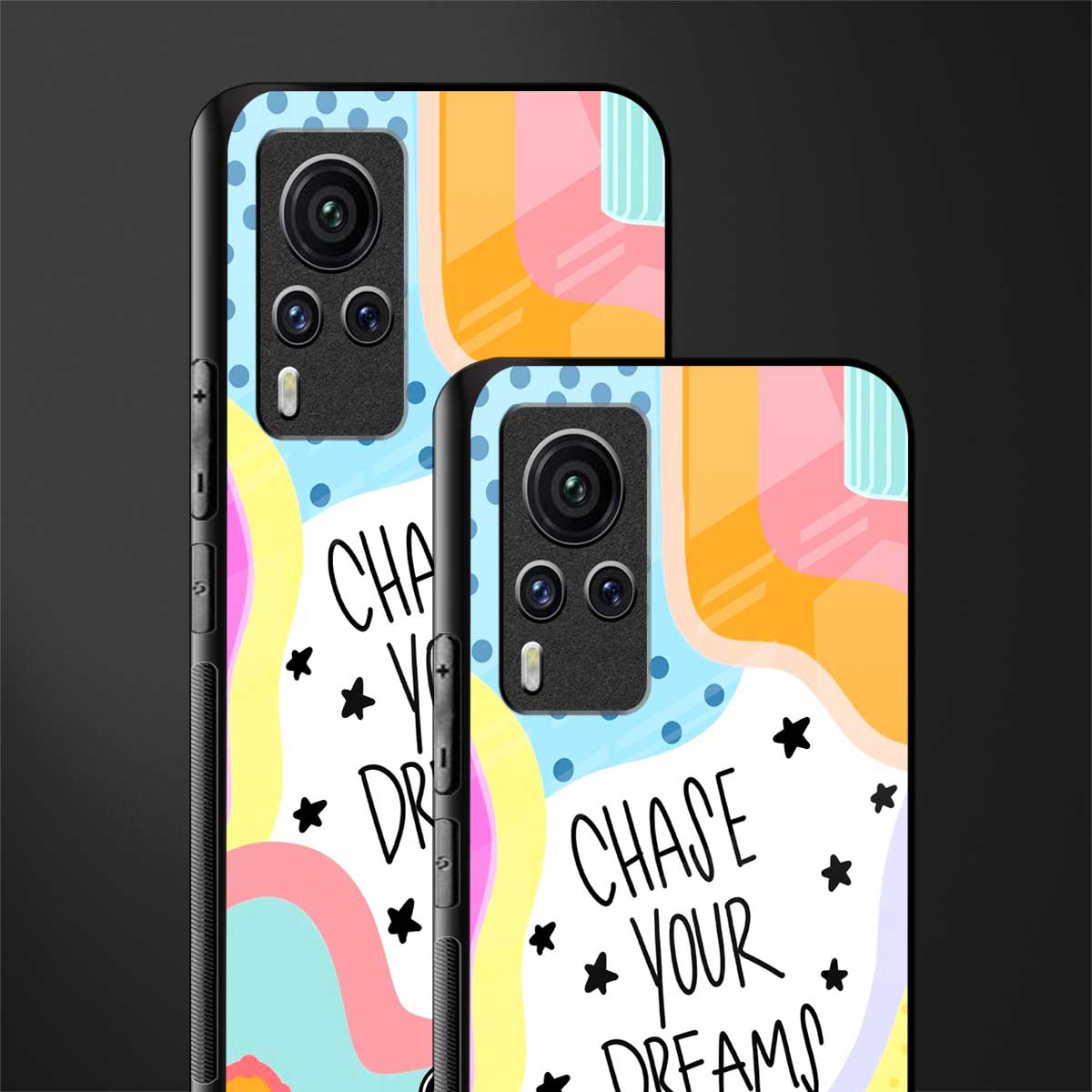 chase your dreams glass case for vivo x60 pro image-2