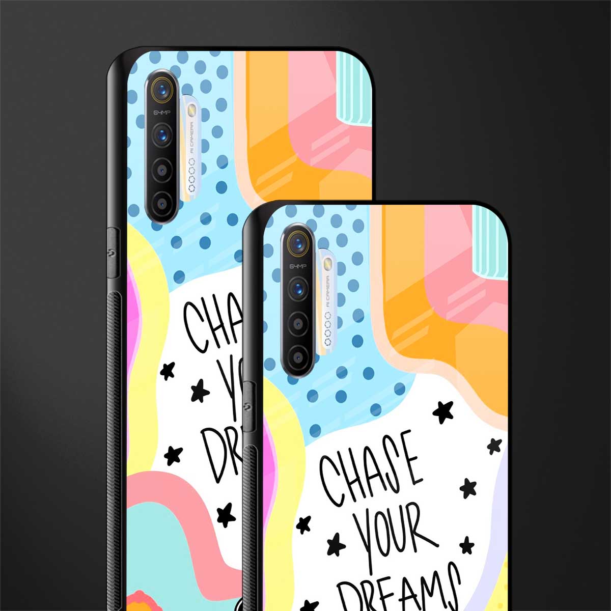 chase your dreams glass case for realme x2 image-2