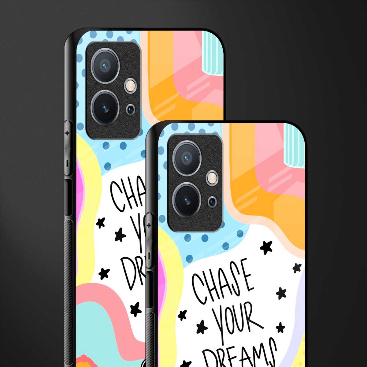 chase your dreams glass case for vivo y75 5g image-2