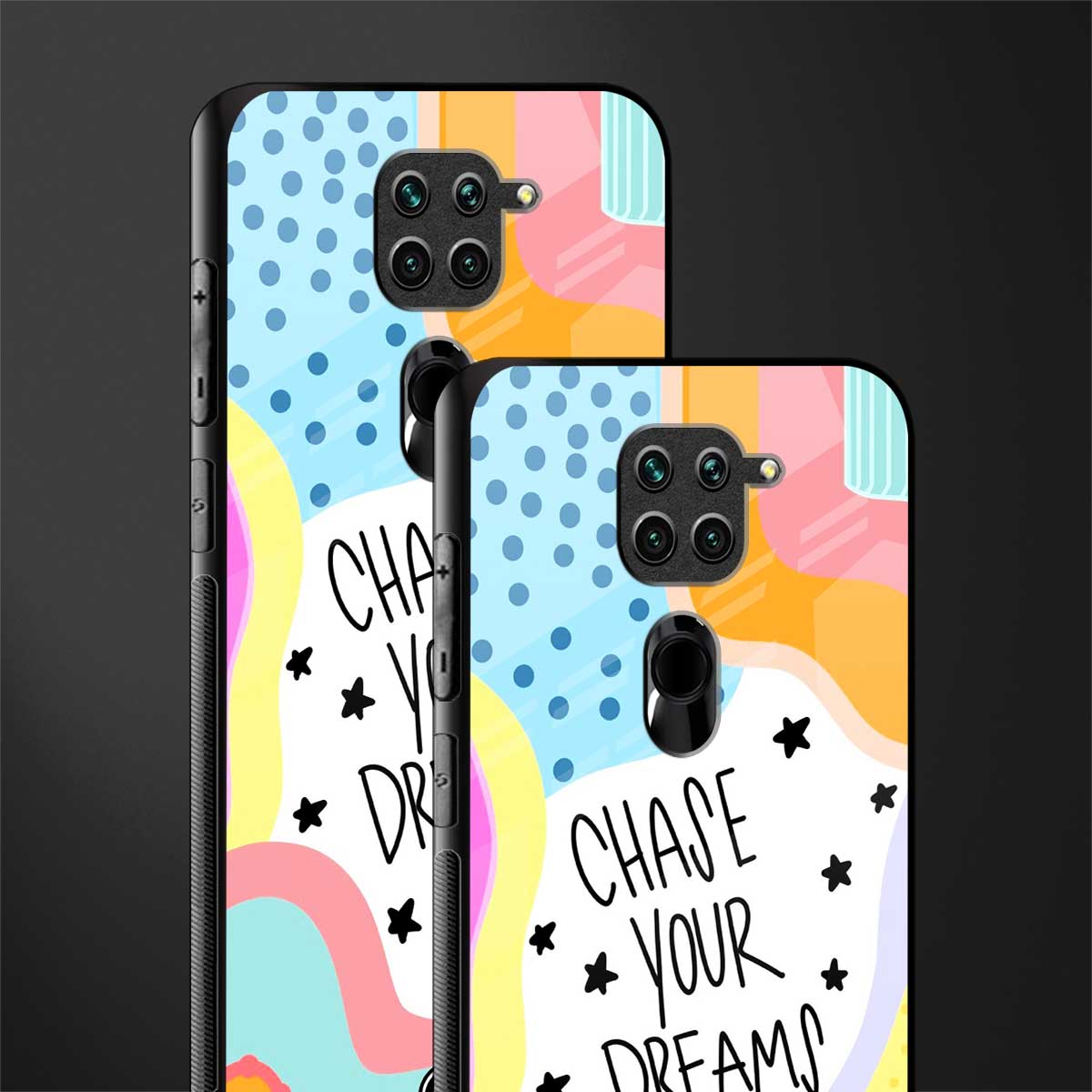 chase your dreams glass case for redmi note 9 image-2