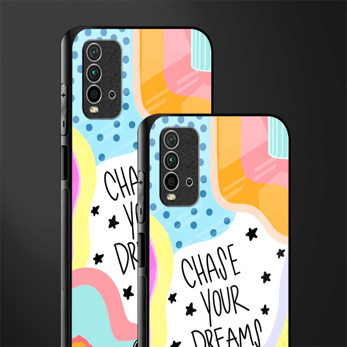 chase your dreams glass case for redmi 9 power image-2