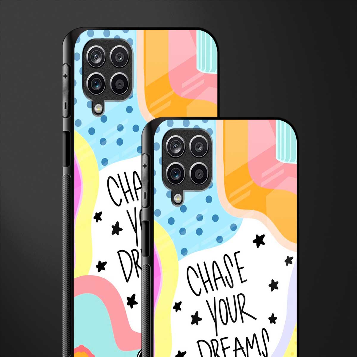 chase your dreams glass case for samsung galaxy m12 image-2