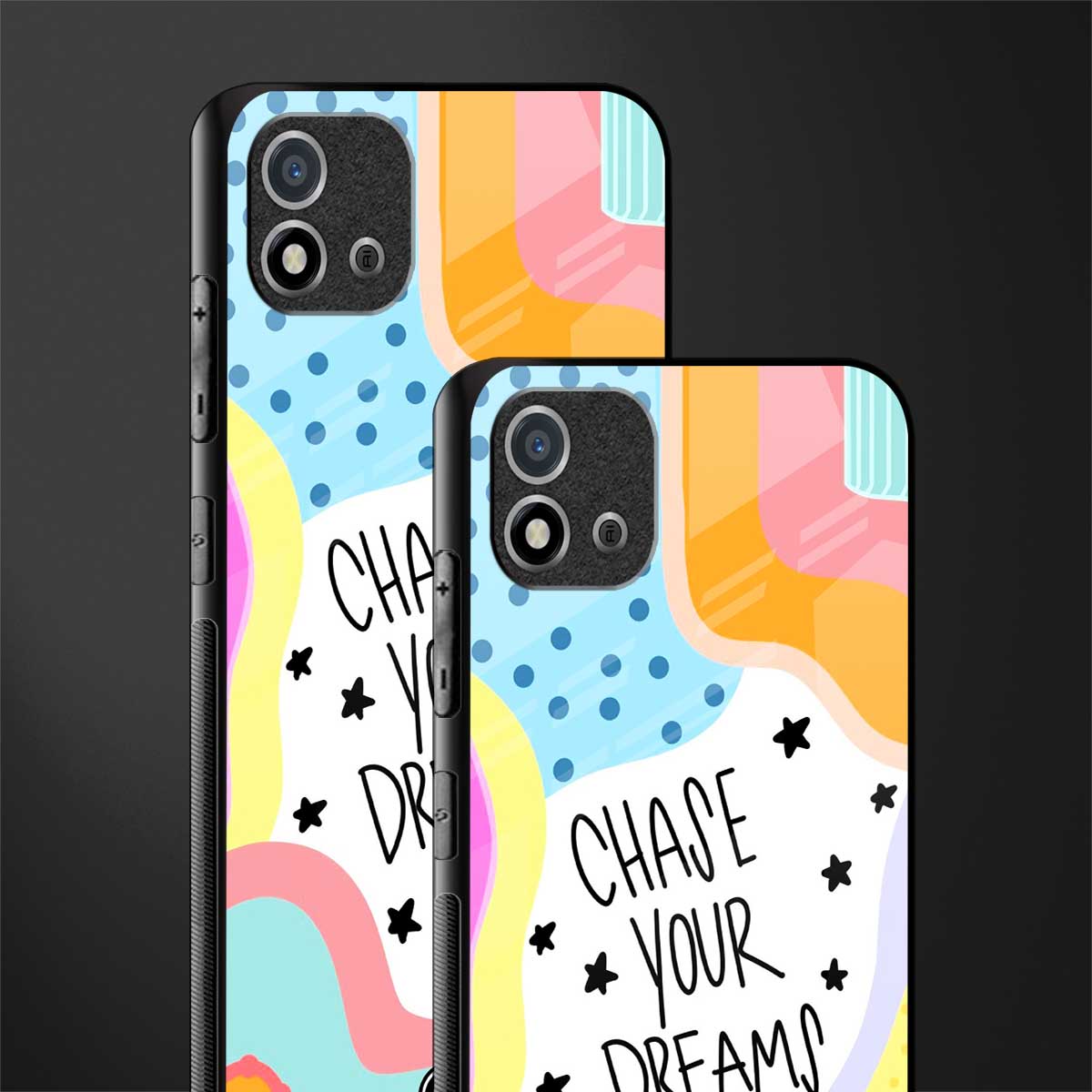 chase your dreams glass case for realme c20 image-2