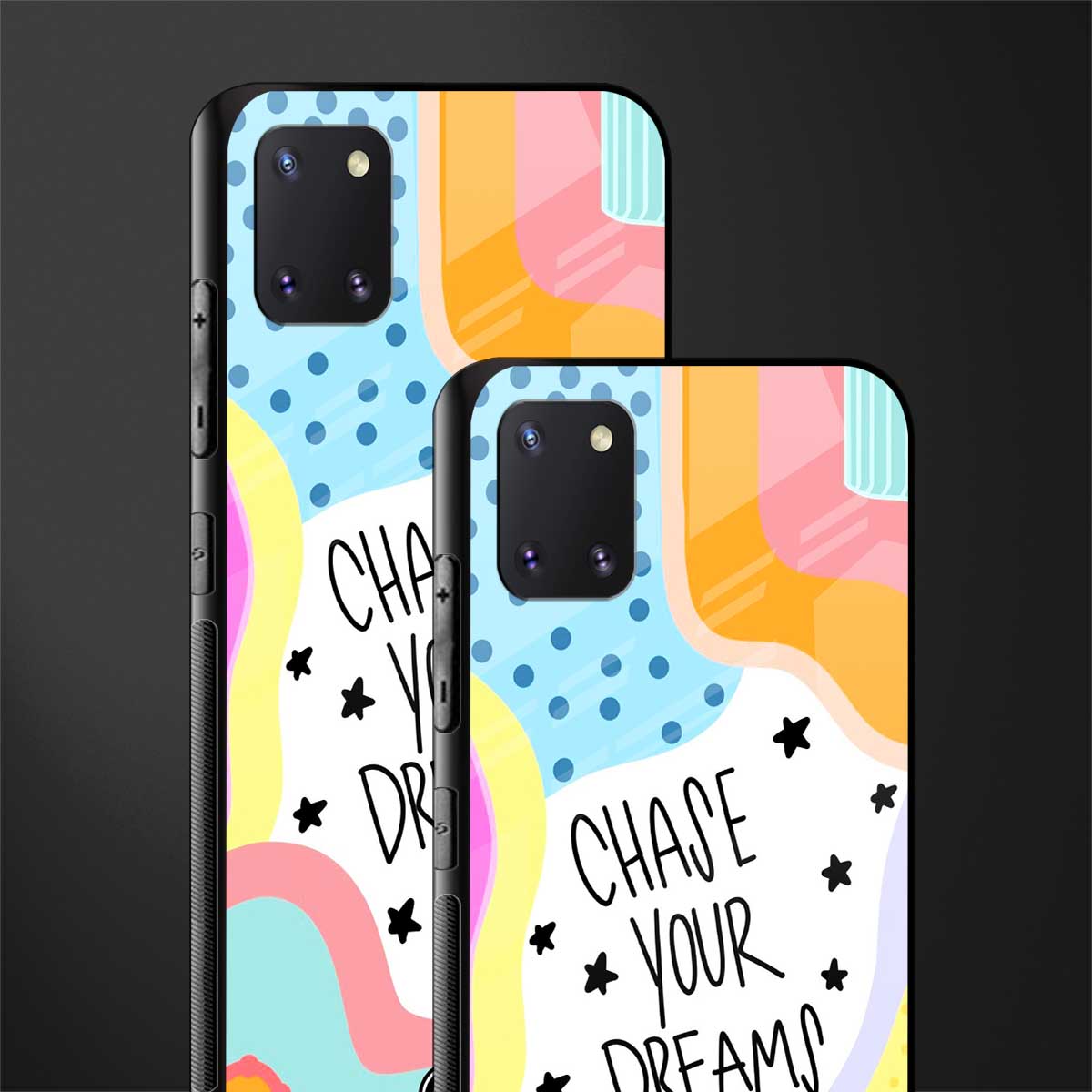 chase your dreams glass case for samsung a81 image-2