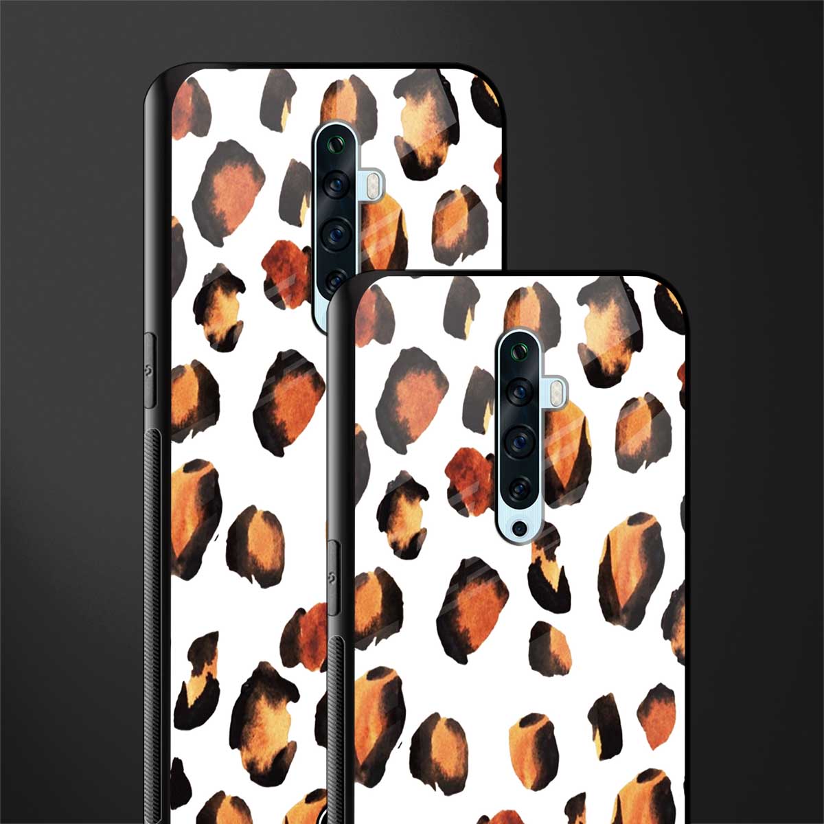 cheetah fur glass case for oppo reno 2f image-2
