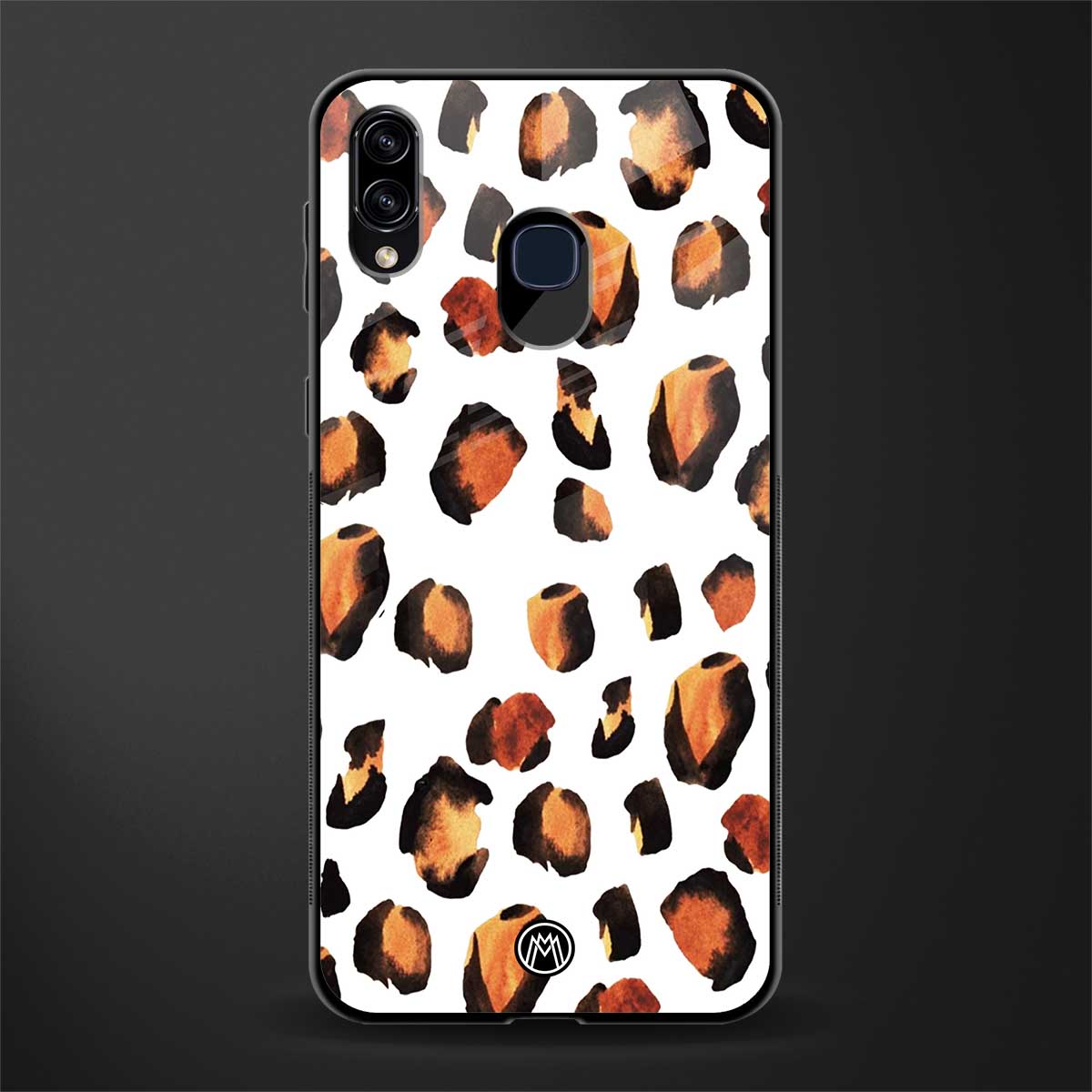 cheetah fur glass case for samsung galaxy a30 image