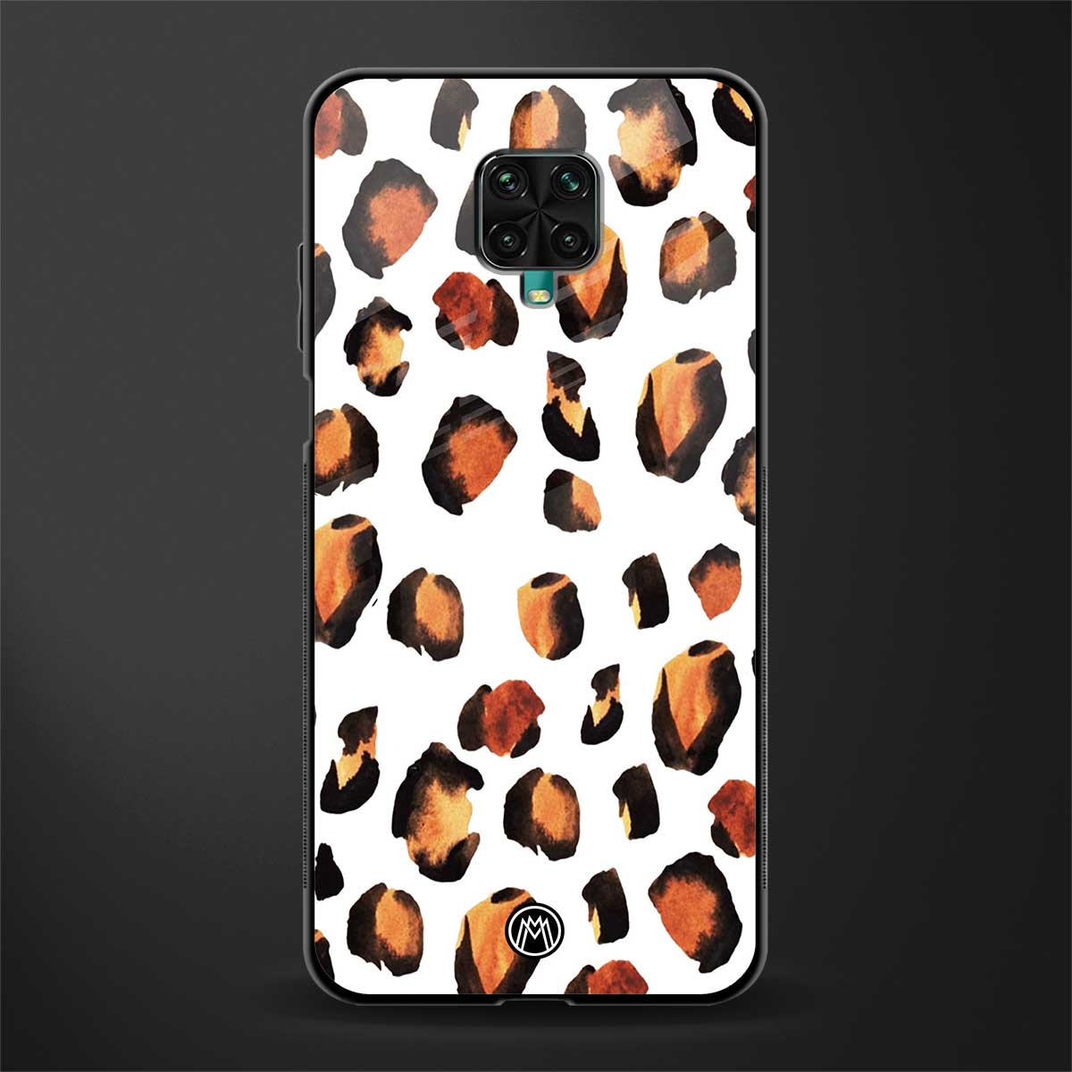 cheetah fur glass case for redmi note 9 pro max image