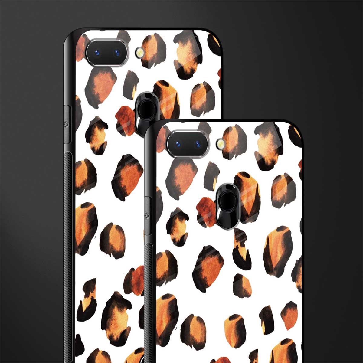 cheetah fur glass case for oppo a5 image-2