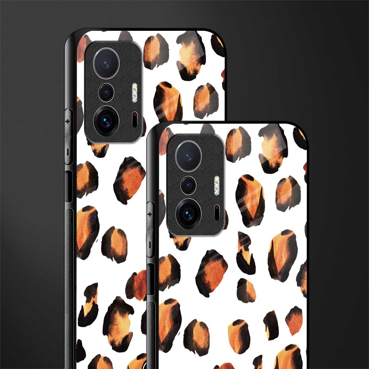 cheetah fur glass case for mi 11t pro 5g image-2