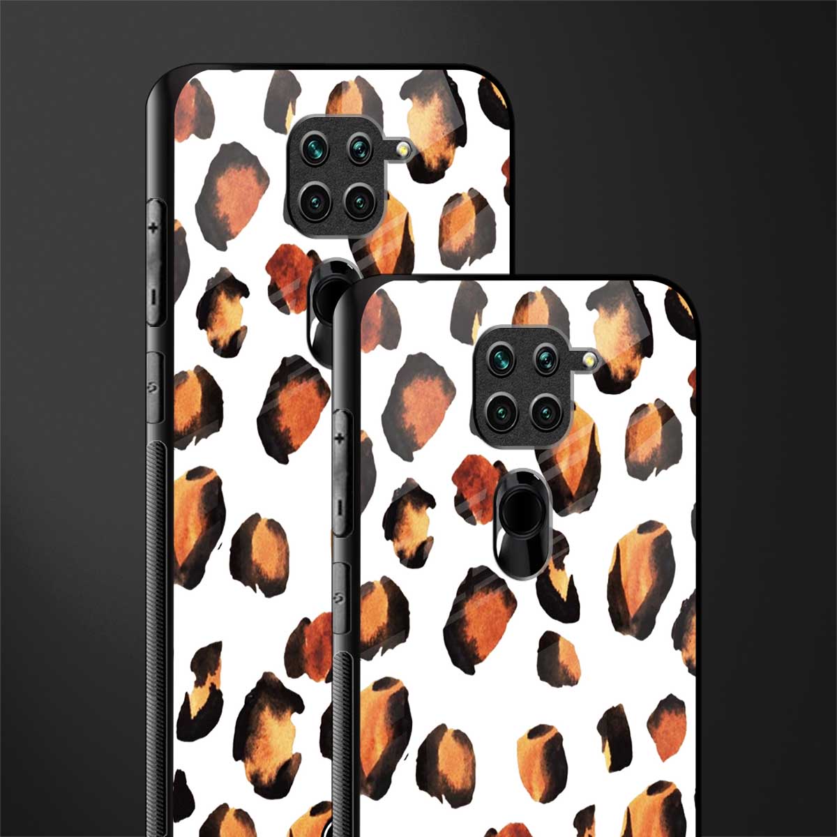 cheetah fur glass case for redmi note 9 image-2