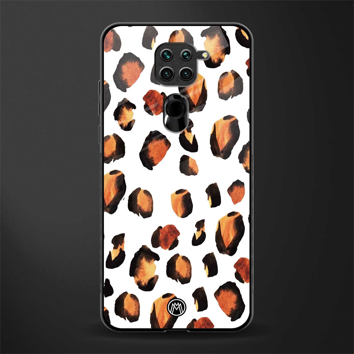 cheetah fur glass case for redmi note 9 image