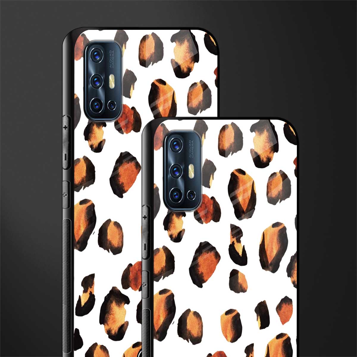 cheetah fur glass case for vivo v17 image-2