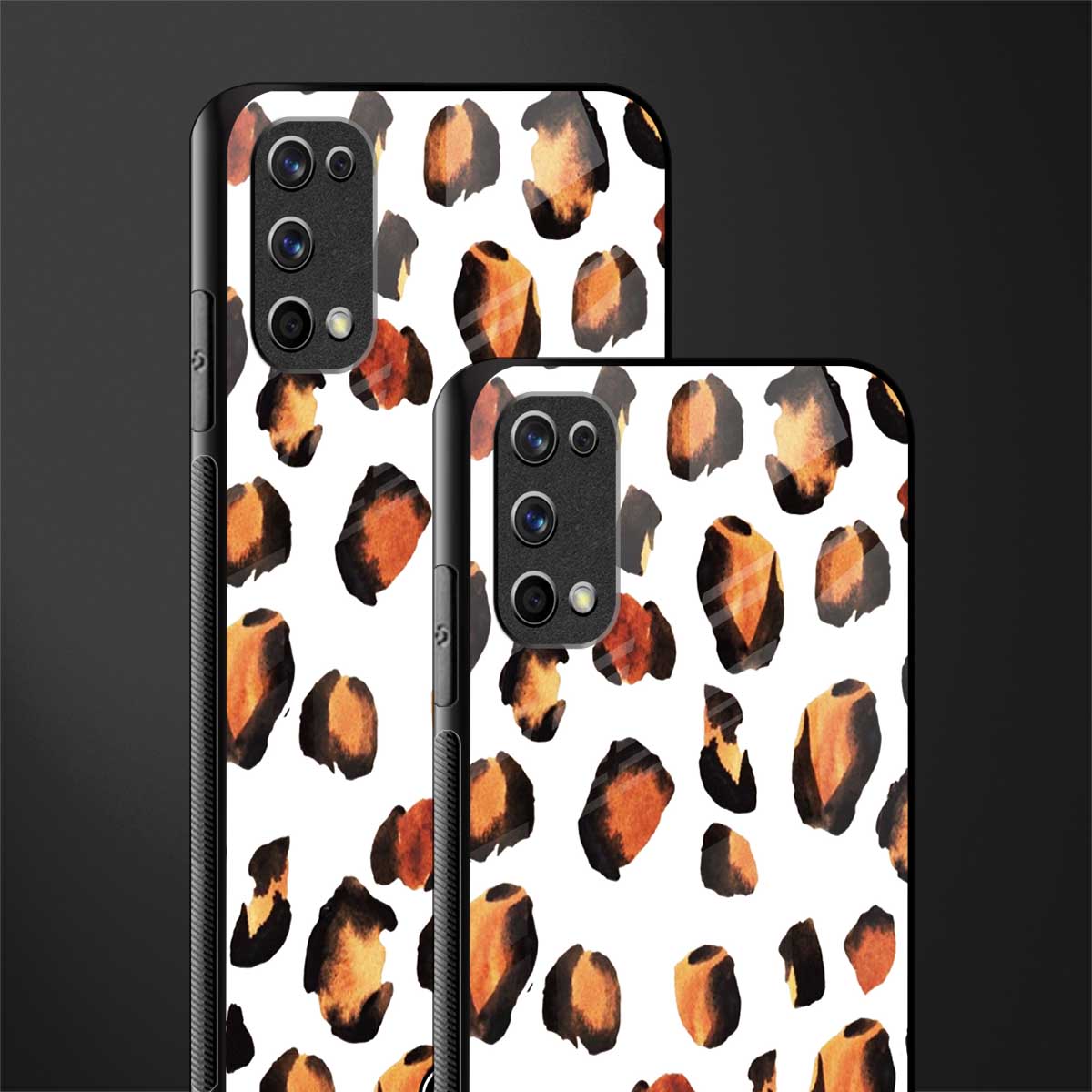 cheetah fur glass case for realme 7 pro image-2