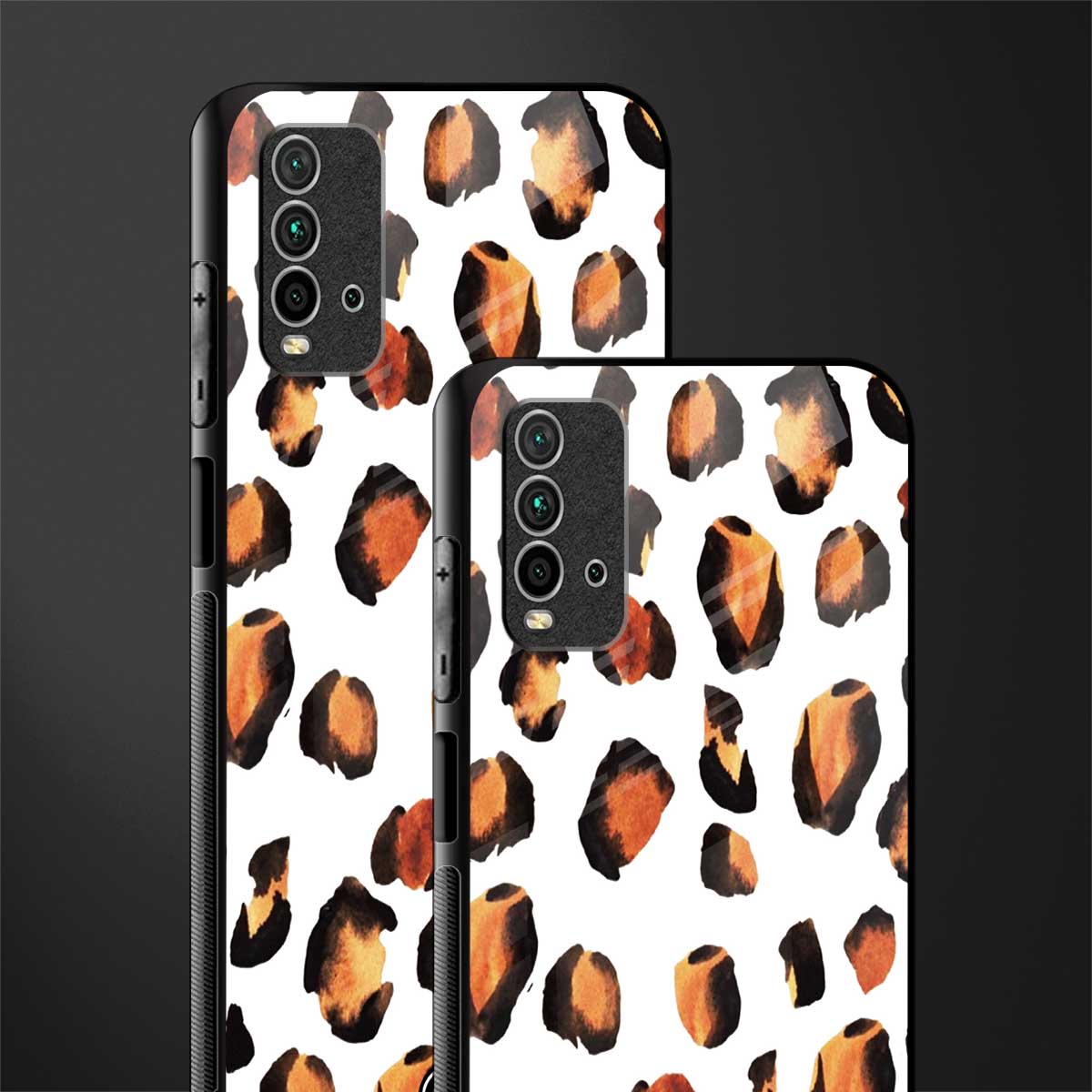 cheetah fur glass case for redmi 9 power image-2
