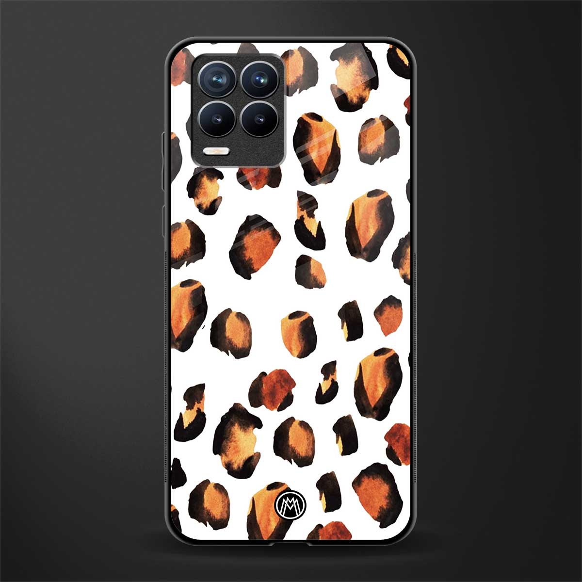 cheetah fur glass case for realme 8 4g image